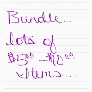 Bundle lots of items n save$$$$